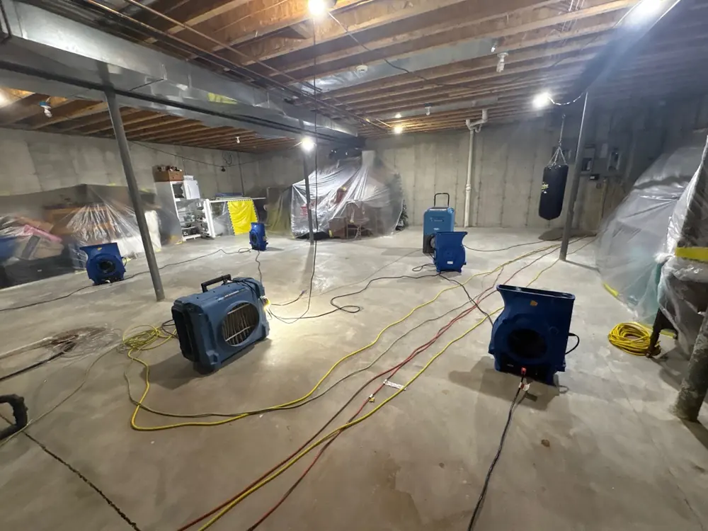 Restoration equipment on a Ventura job