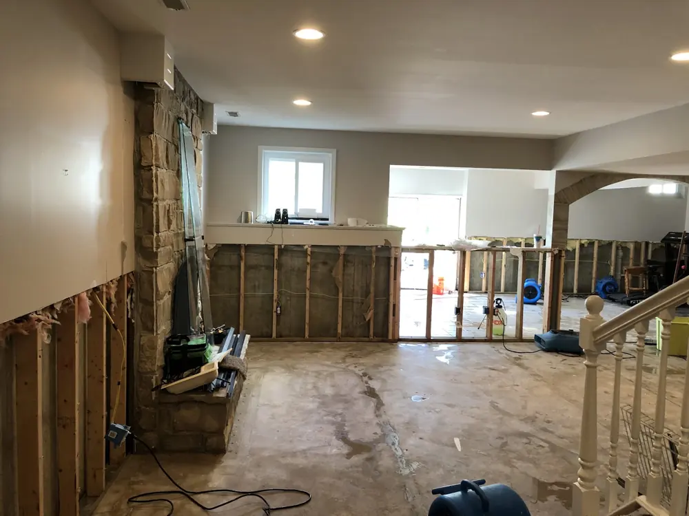 Restoration equipment on a Ventura job