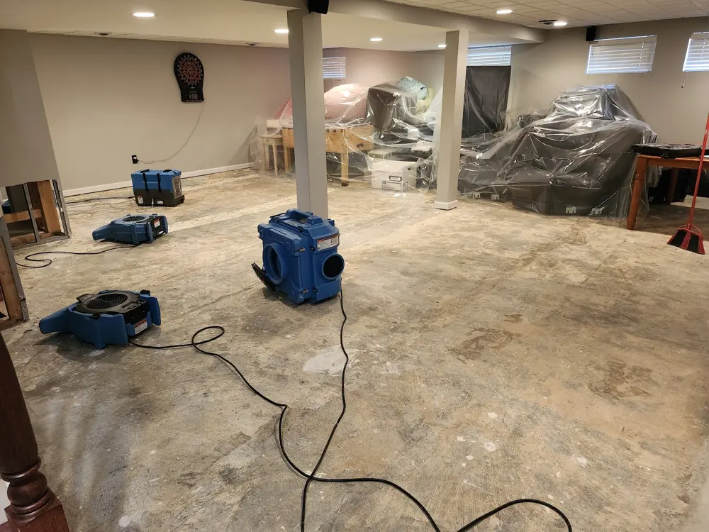 Restoration equipment on a Ventura job