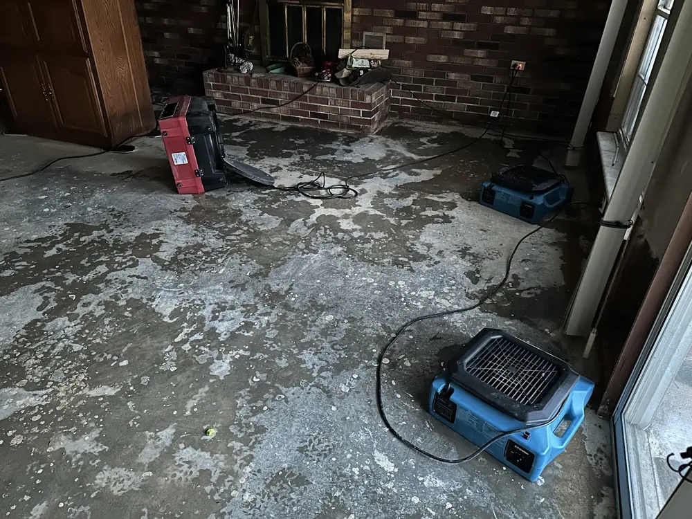 Restoration equipment on a Ventura job