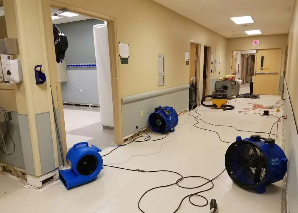 Restoration equipment on a Ventura job